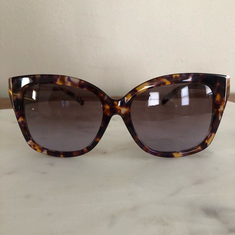 Michael Kors tortoise and rose gold sunglasses